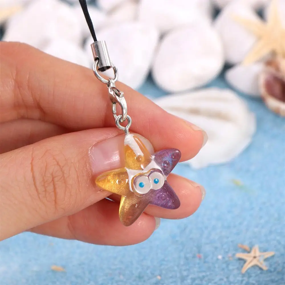 ファッションストラップ魚電話チェーンキーホルダー海の生き物電話吊りロープかわいいタツノオトシゴ携帯電話チェーン小物ギフト