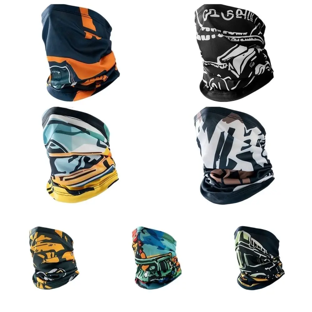 

Lightweight UV Protection Cycling Face Mask Elastic Ice Silk Headwear Scarf Windproof Dustproof Sports Collar Outdoor