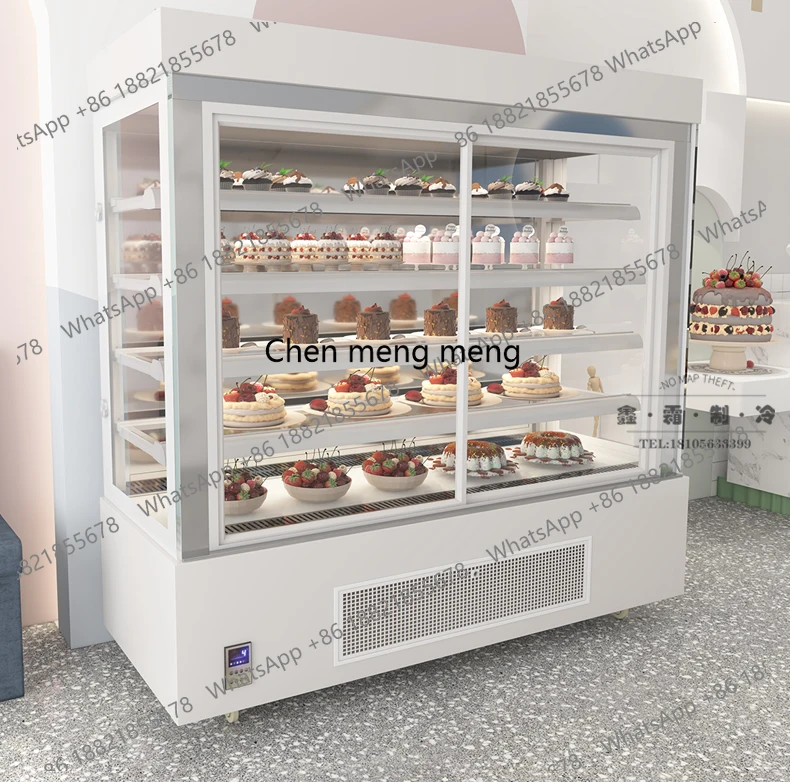 

Vertical Cake Display Refrigerated Cabinet Commercial Front Opening Fruit Fresh-keeping Cabinet Beverage Air-cooled