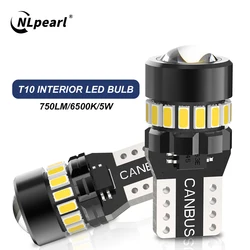 NLpearl 2PCS T10 W5W LED Canbus 168 194 Bulb Auto Car Interior Map Dome Lights Parking Light Auto Signal Lamp License Plate Lamp