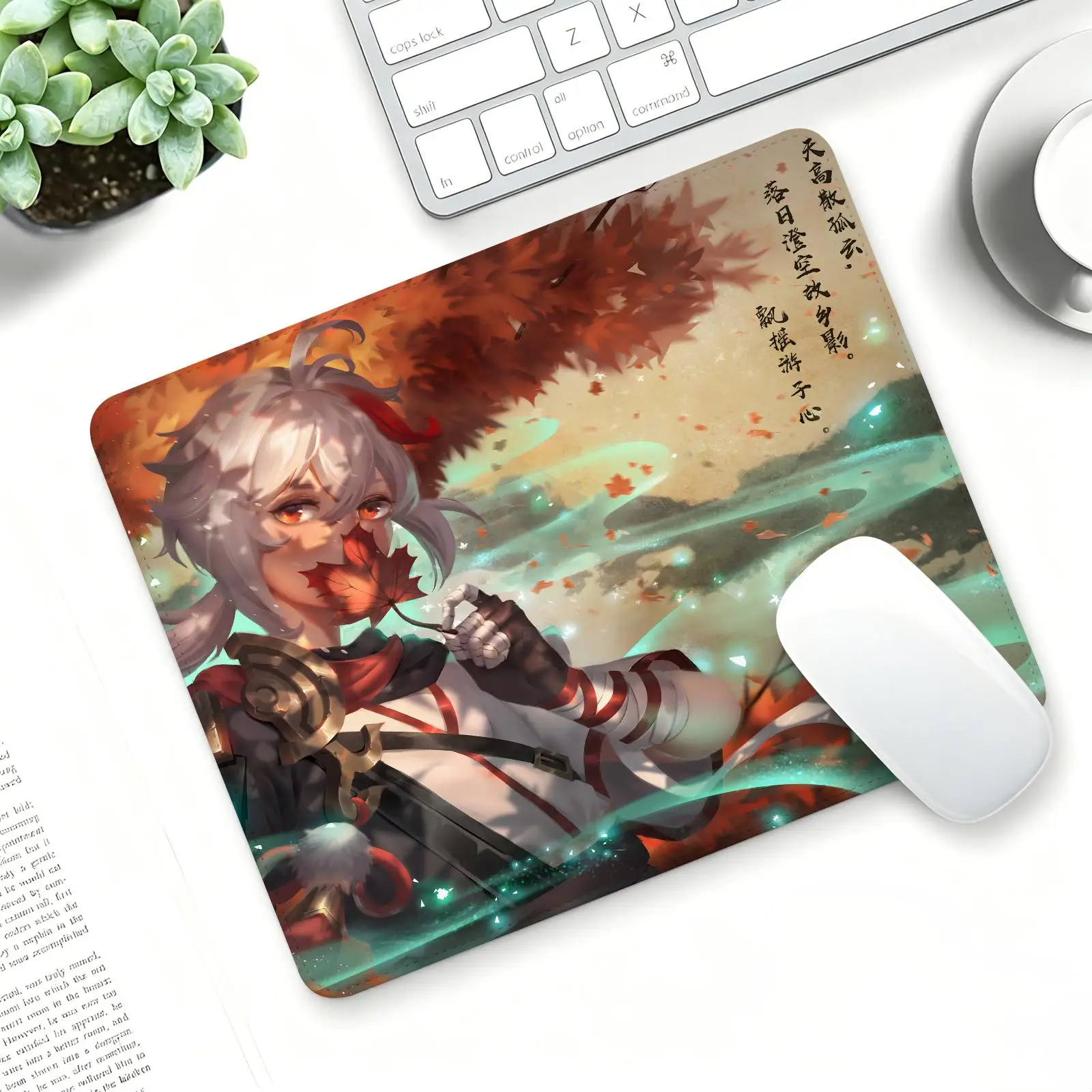Genshin Impact Kaedehara Kazuha Regular gaming mouse pad  Office mouse pad Laptop desk mat Stitched edge S/M/L size mouse pad