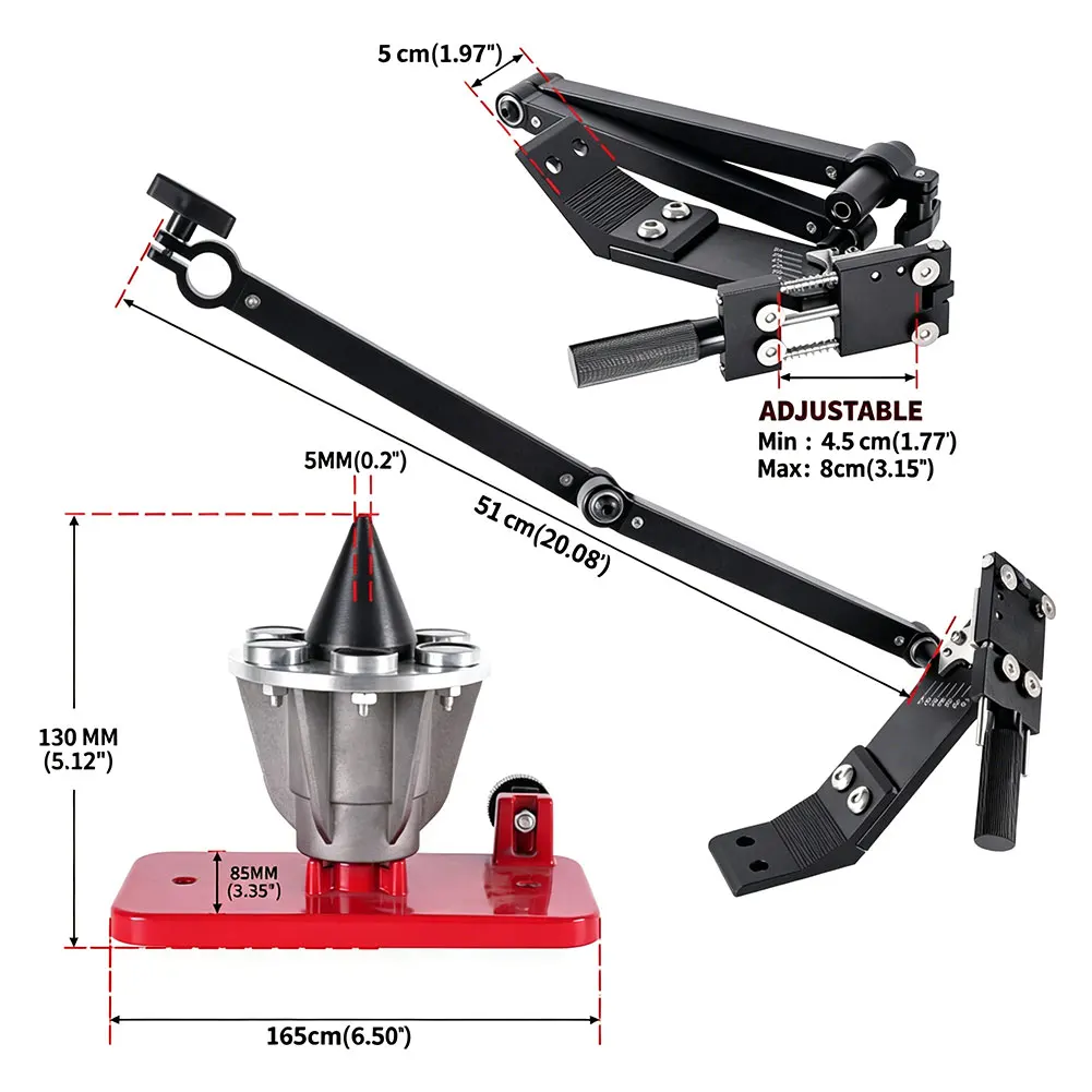 

Lawn Mower Blade Balancer Lawn Mower Blade Sharpener 15°-45° Adjustable Wall Mounted Blade Balancing Tool Lawnmower Accessories