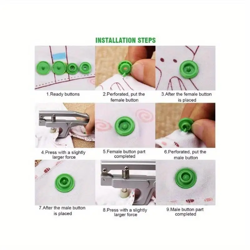 1PC T5 Resin Snap Poppers U Shape Fastener Snap Pliers Buttons Kit for DIY Sewing Crafting Tool