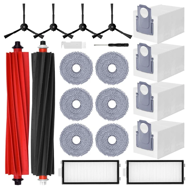 For Roborock Q Revo Master Main Side Brushes Hepa Filters Mop Cloth Dust Bags Robot Vacuum Cleaner Parts