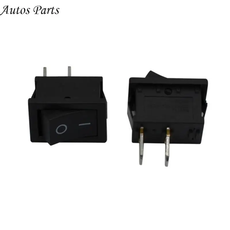 57BA 10Pcs 2Pins Electrical Power Boat SPST ON-OFF Rocker Switches Toggle Switches 250V 3A 2 Position
