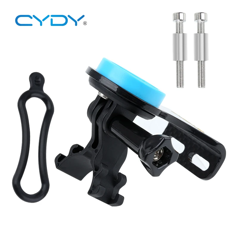 CYDY Carbon Garmin Bryton Wahoo Mount for the Front MTB Bicycle Computer Handlebar with Gropro Lamp Holder Bike Accessories