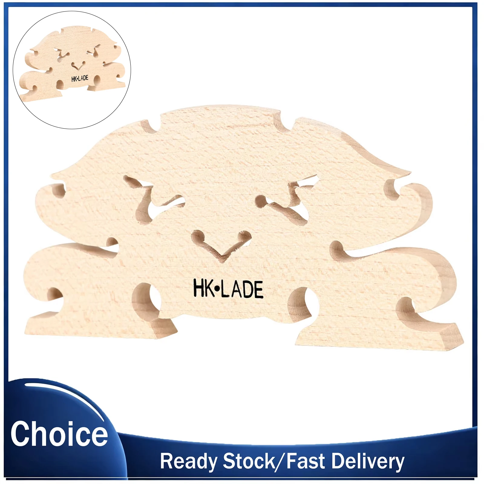 HK·LADE Professional Horsehead Fiddle Code Lightweight Wooden Bridge Large Size Maple Bridge for Morin Khuur Replacement Parts