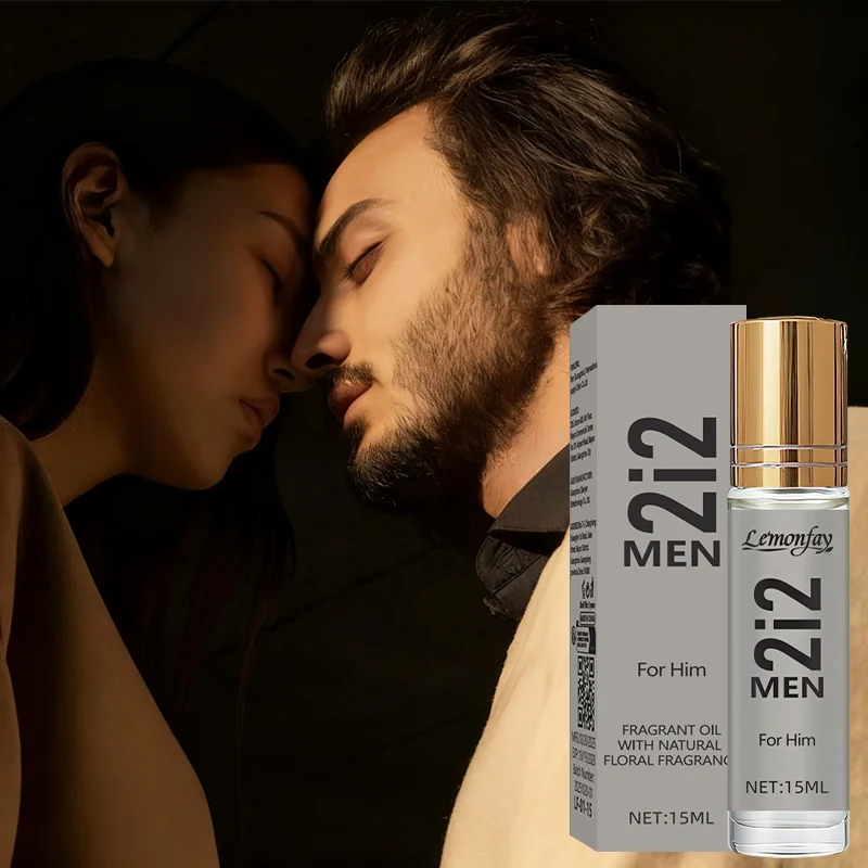 

Lemonfay 2i2 Men Roll-On Fragrant Oil . 15ml Natural Floral Fragrance Long-Lasting Perfume Oil foiHim, Portable Travel Size