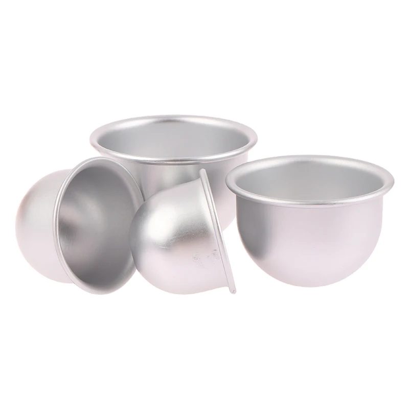 Different Round Deep Dome Anode Cake Moulds Aluminum Alloy Deep Semicircle Cake Mold Princess Skirt Mold DIY Baking Tools