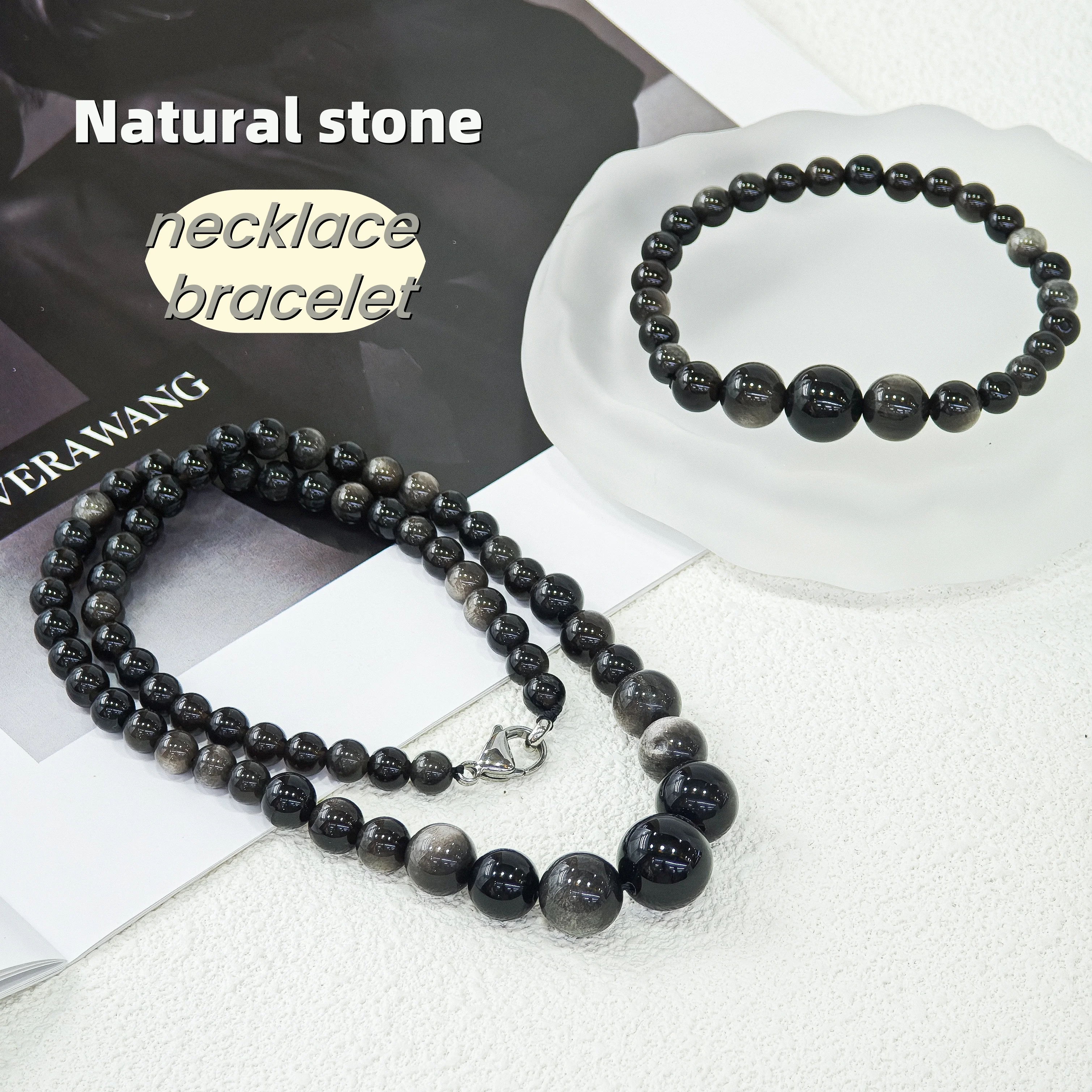 

Mother-Child Chain Jewelry Gifts for MenWomenCouples - Natural Crystal Necklaces Exquisite for Noble Ladies and Girls