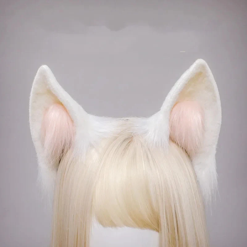 2026 Kawaii Women Girls Halloween Simulation Bunny Ears Headband Cosplay Anime Plush Fox Animal Ear KC Lolita Hair L3FCD - view 2