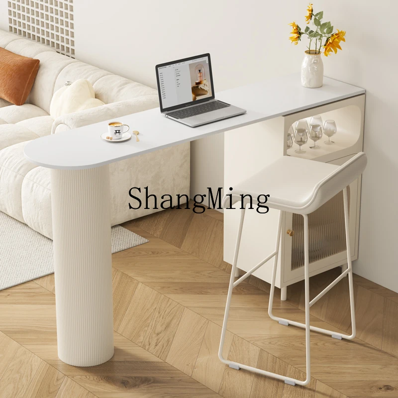 ZYY Simple ménage crème vent ardoise Table de Bar salon Simple île Table longue Table