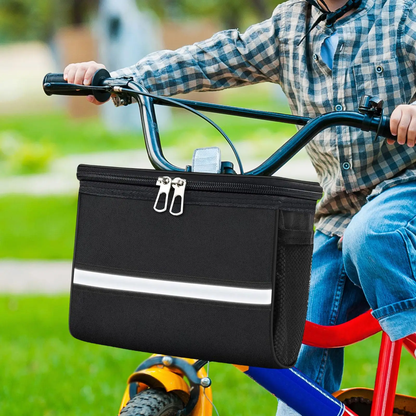 

Bike Handlebar Bag Touch Screen Phone Holder Practical Large Capacity Bicycle Front Handle Bar Bag for Outdoor Activities