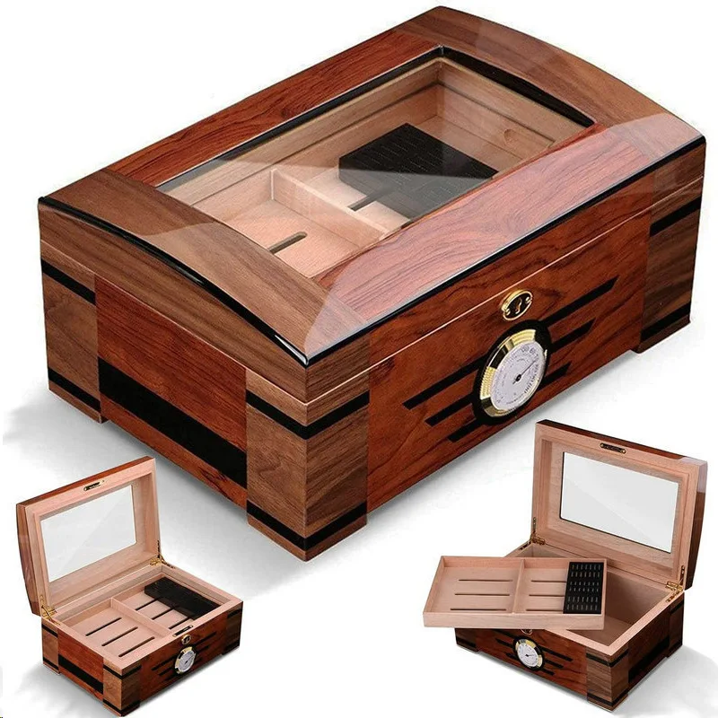 

Cigar Moisturizing Box Cigar Cedar Solid Wood Large Capacity Moisturizing Sealed Box