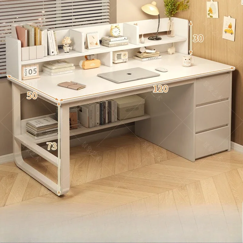 Multi-functional Desk simple bookshelf integrated learning desk multi-purpose office computer table and chair