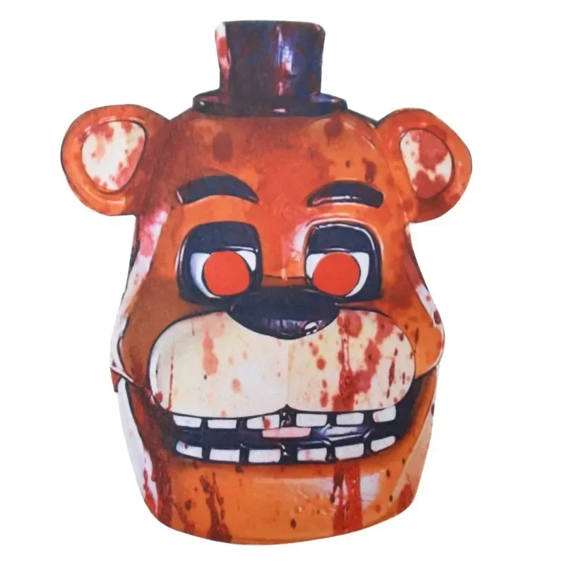 QQ8 أطفال FNAF أزياء الهالوين التأثيرية فريديز Fazbears الدب ماكر الأرنب بوني فتاة ألعاب من القطيفة كابوس ندبة حمراء Co5Lk ¥
