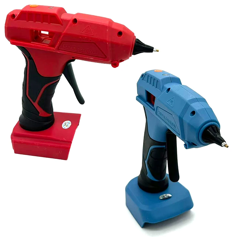 For BL1830/48-11-1820 20V Li-Ion Batteries40W/100W Cordless Hot Glue Gun Set Home DIY Repair Tool Includes 7mm/11mm Glue Sticks