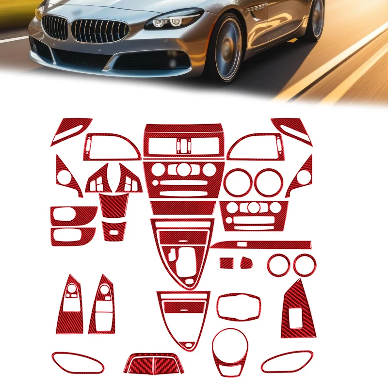 

Внутренняя отделка автомобиля, защитная пленка, украшение, виниловая наклейка из углеродного волокна для BMW 6 серии M6 E63 E64 2004-2010