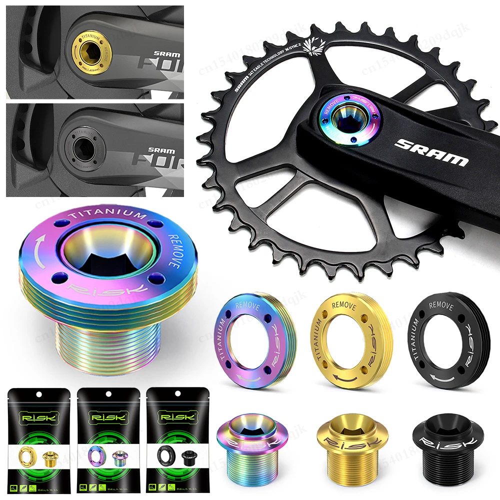 

Risk Titanium Road MTB Bicycle DUB Болт крышки кривошипа, крепежный винт кольца велосипедной цепи, для винта кривошипа диска Sram DUB, детали велосипеда