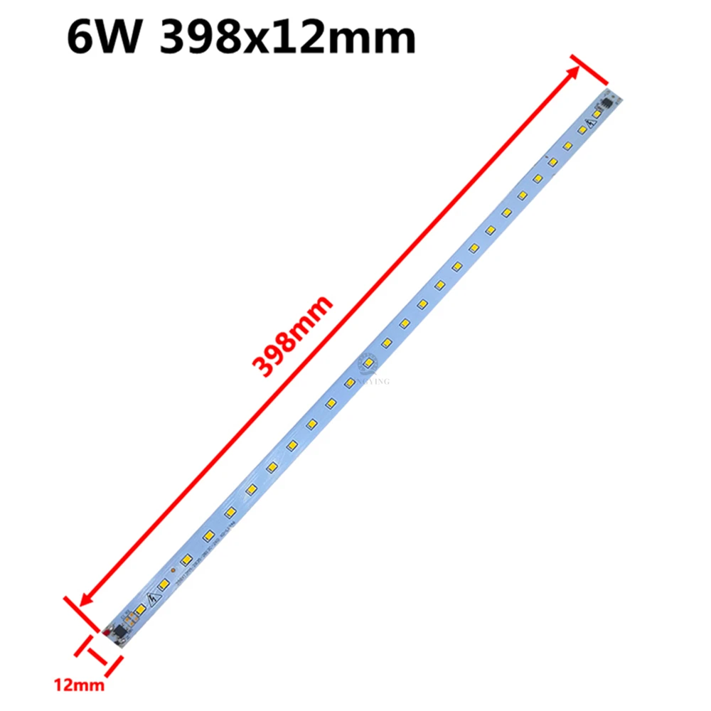 X5 X10 X20Pc X50pc LED PCB Lights AC220V 6W  40CM  SMD2385 Warm/Natural/Cold White Kitchen Under Cabinet Hard Strip Lamp DIY