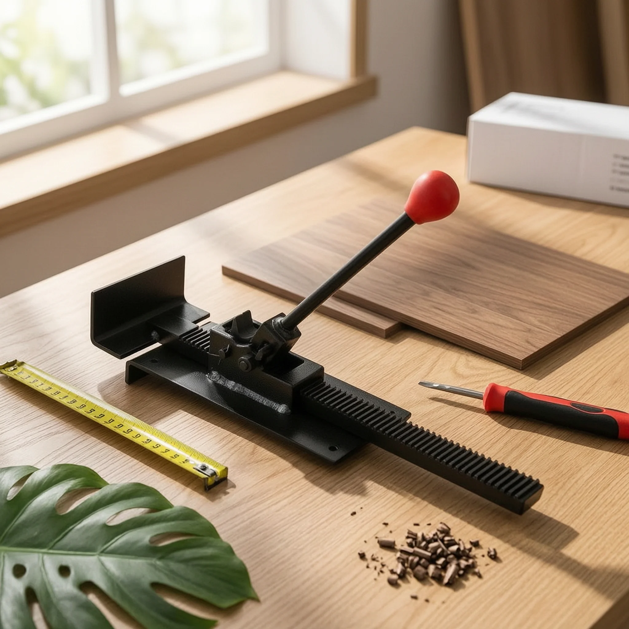 Flooring Clamp with Lever Handle Hand-Operated Floor Installation Clamp Floor Pull Bar Sturdy Tightener Reinforced