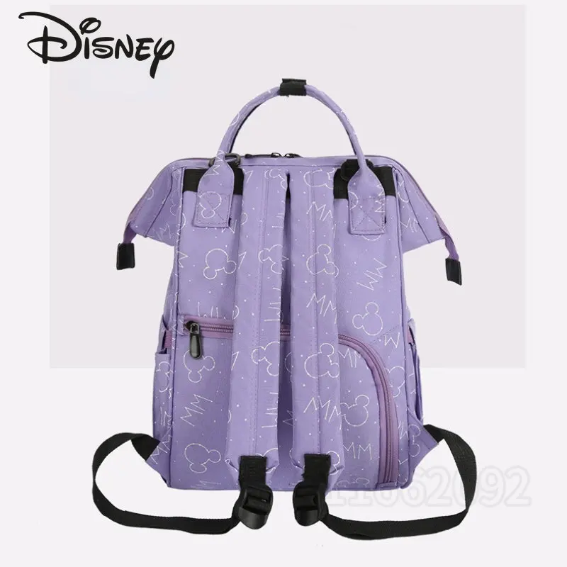 Disney Mickey 2023 New Diaper Bag Backpack Cartoon Fashion Pregnant Women\'s Bag Large Capacity Multifunctional Baby Diaper Bag