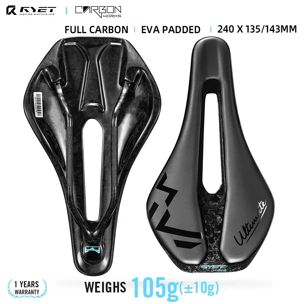 AliExpress RYET 3D Printed Ultralight Carbon Bicycle Saddle Bicycle Saddle 135/143mm Bike Saddle For MTB Gravel Road Bike Seat Bicycle Part