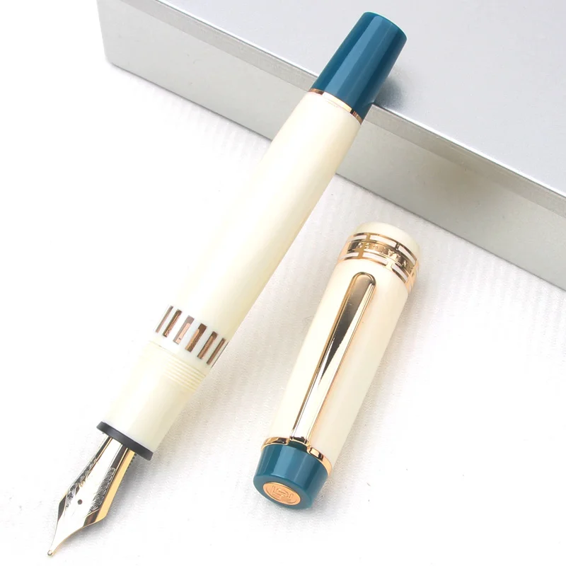 Yongsheng 630 Resin Piston Classique Fountain Pen No.8 Iraurita EF/F/M/B Nib Visible Ink Window Screw Cap Large Capacity Gift