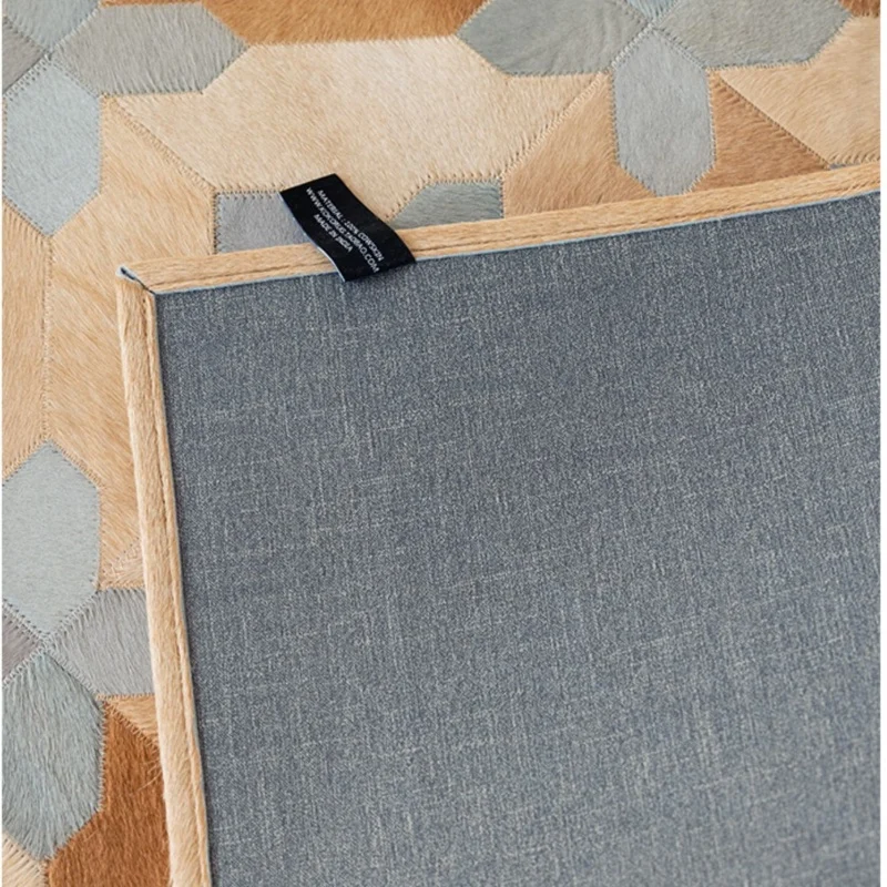 Handmade Cowhide Carpet for Living Room Genuine Cow Leather Bedroom Area Mat  Parlor Sofa Coffee Table Floor Rug Customize Size