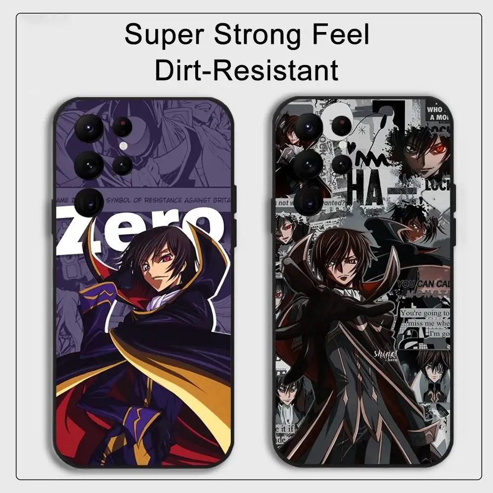أنيمي C-Code G-Geass جراب هاتف للهاتف S سلسلة S S20 S21 S22 S23 S24 FE زائد الترا بولي يوريثان لينة إلى غطاء صديق للبشرة