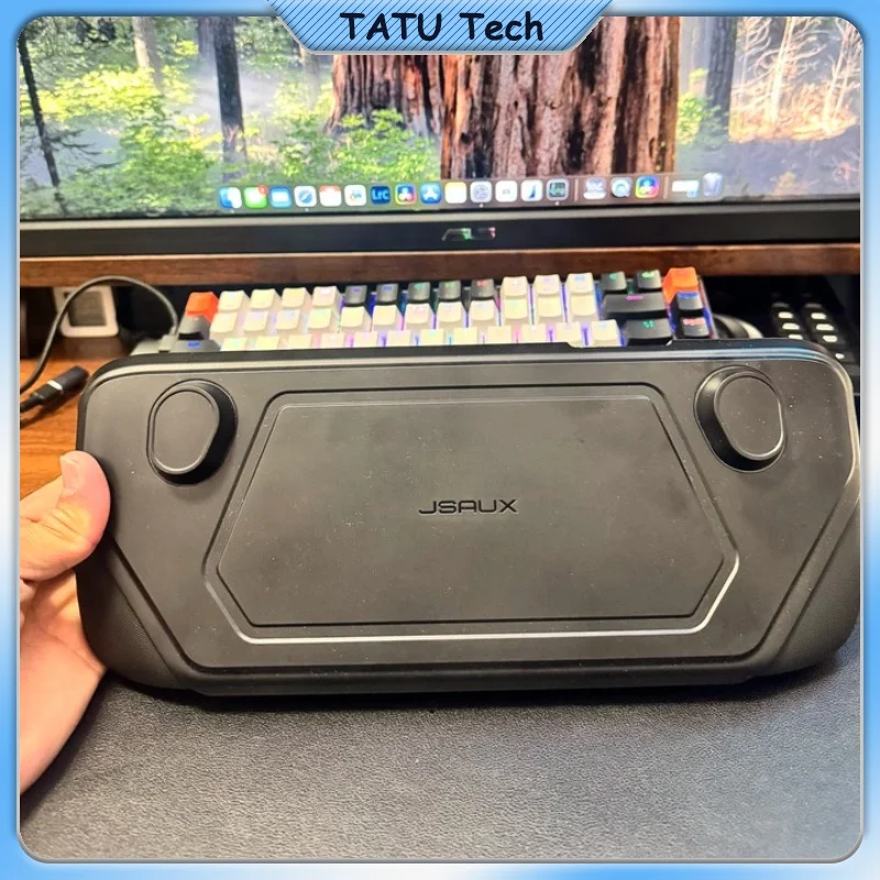 For Steam Deck OLED Protective Cover Kickstand Cooling Dock Skin Sticker Full Protection Handheld Game Console Accessories