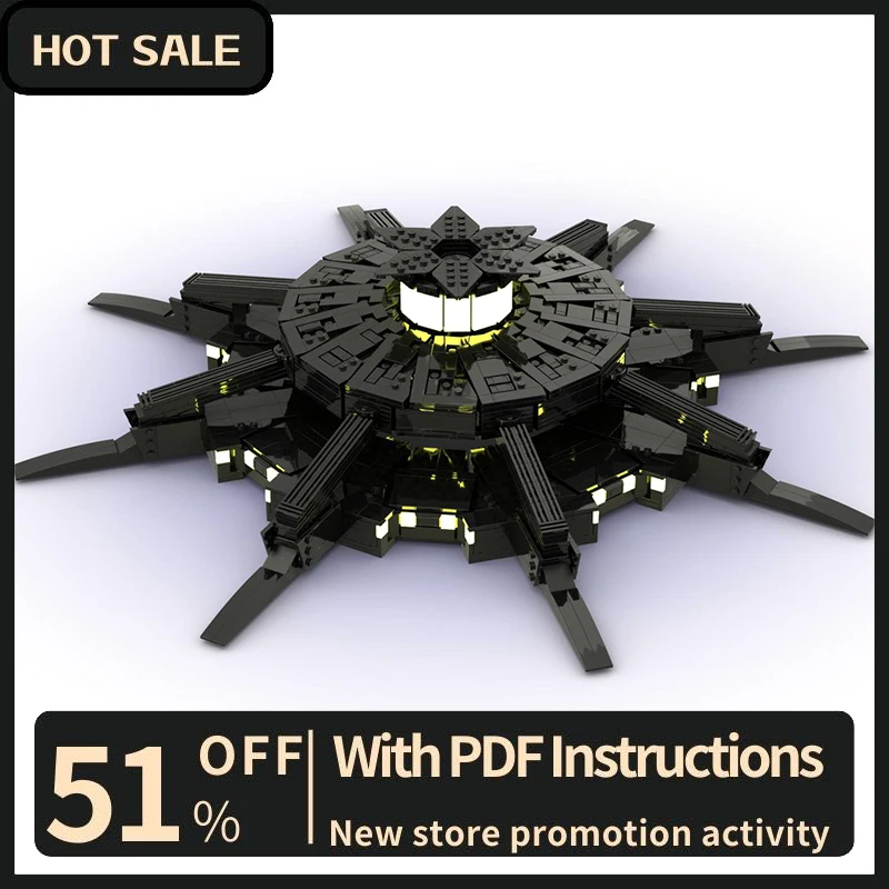 

Новинка, 2064 шт., знаменитая звезда, боевой фильм Moc Anubis Mothership, модель строительных блоков, креативные идеи «сделай сам», детские игрушки, подарки на день рождения