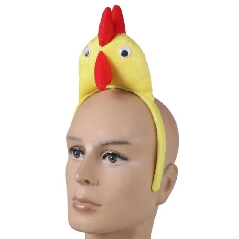 

39BC Girl Wide Headbands Funny Chicken Headwear Hairband Wear