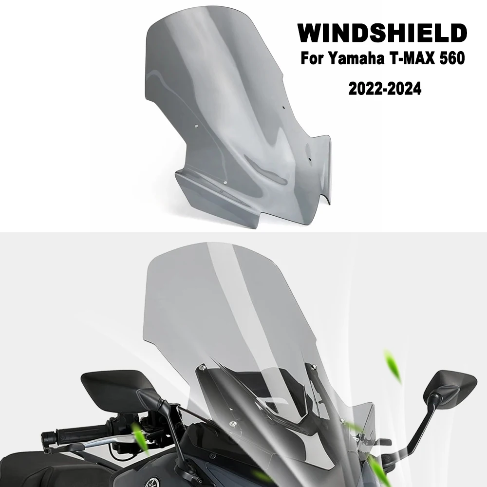 

Motorcycle Windshield Wind Screen Shield Deflector Protector Windscreen For Yamaha T-MAX560 TMAX560 T-MAX 560 2022 2023 2024