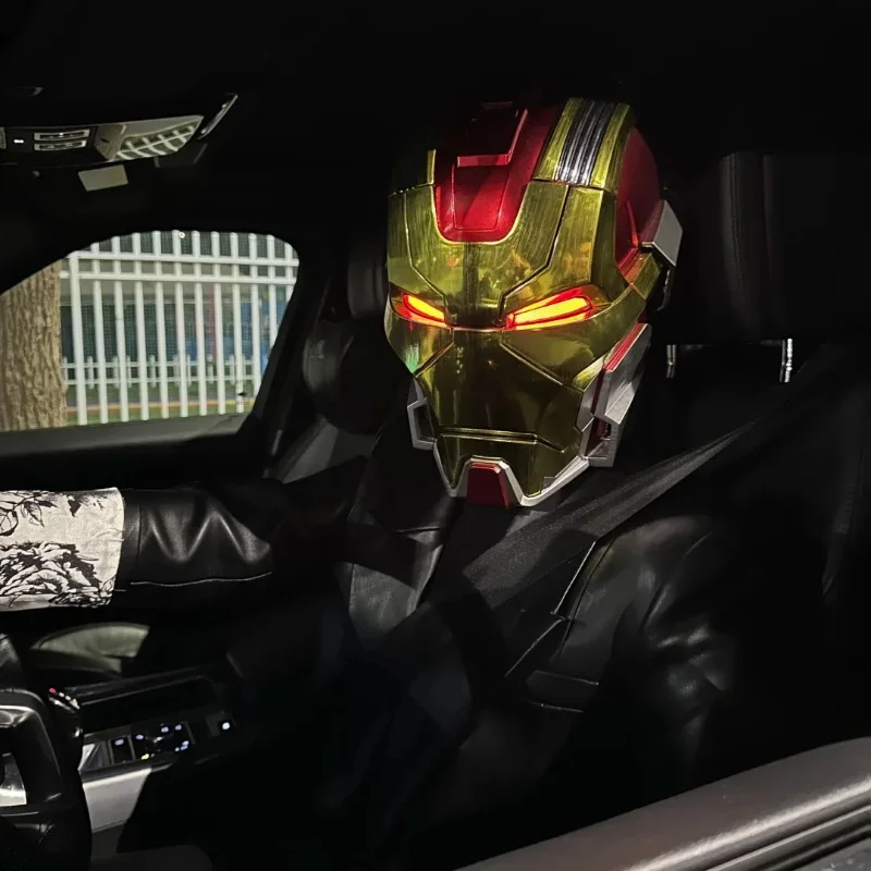 

1:1 Iron Man Mk17 Full Face Helmet Jarvis Voice Control Electric Wearable Mask Collectible Cosplay Prop Mecha Model Toy Gifts