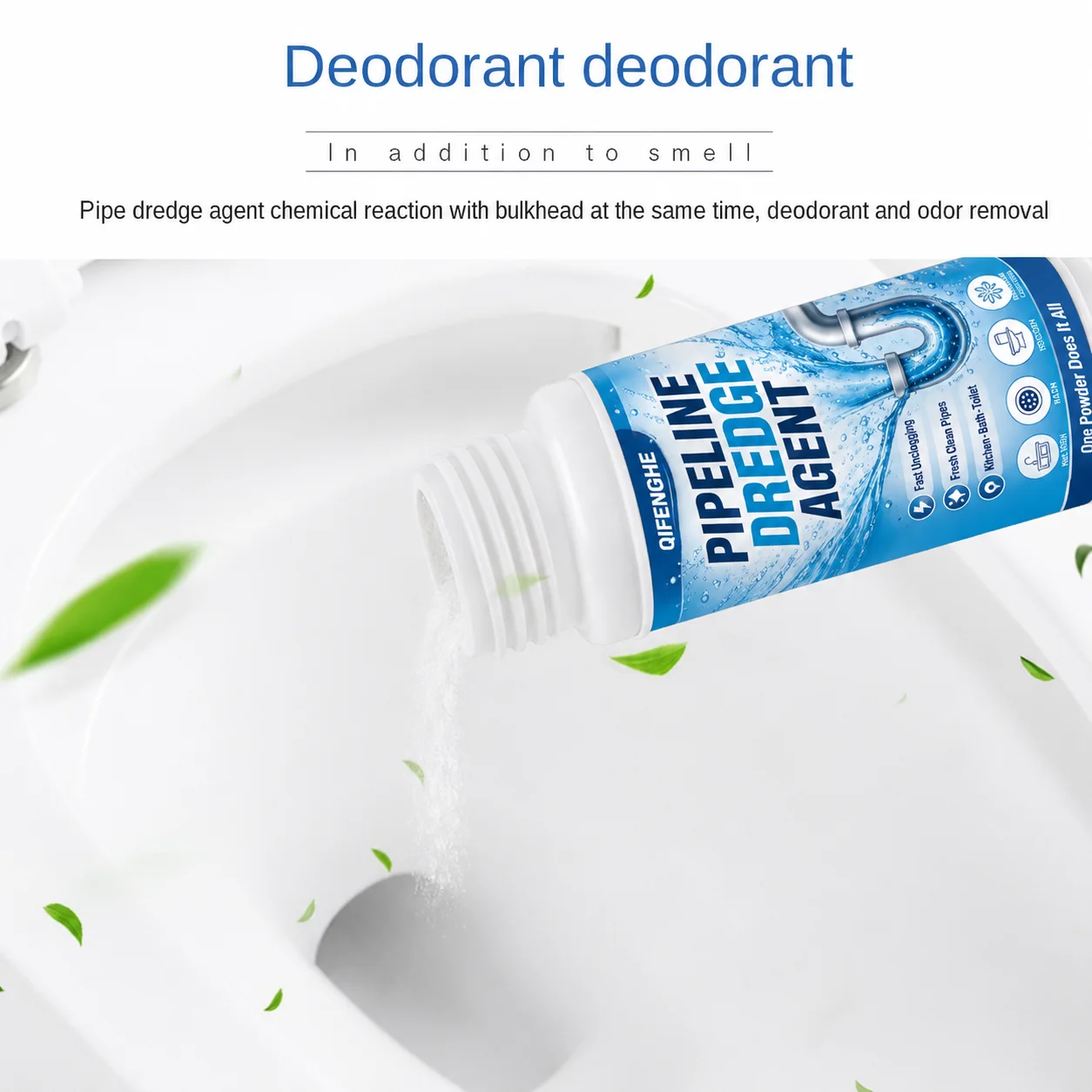High Efficiency Sink Drain Cleaner Clog Remover Kitchen Sewer Power Pipe Channel Powder - Powerful Cleaning Tool for Home view 6