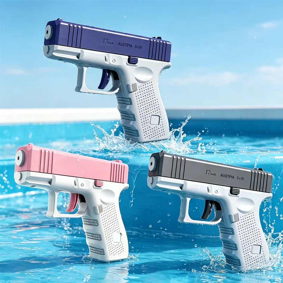 Summer Mini Water Gun Non Electric Pistol High-pressure Full Automatic Shooting Water Beach Toy Gun For Children Boy Girl Adults