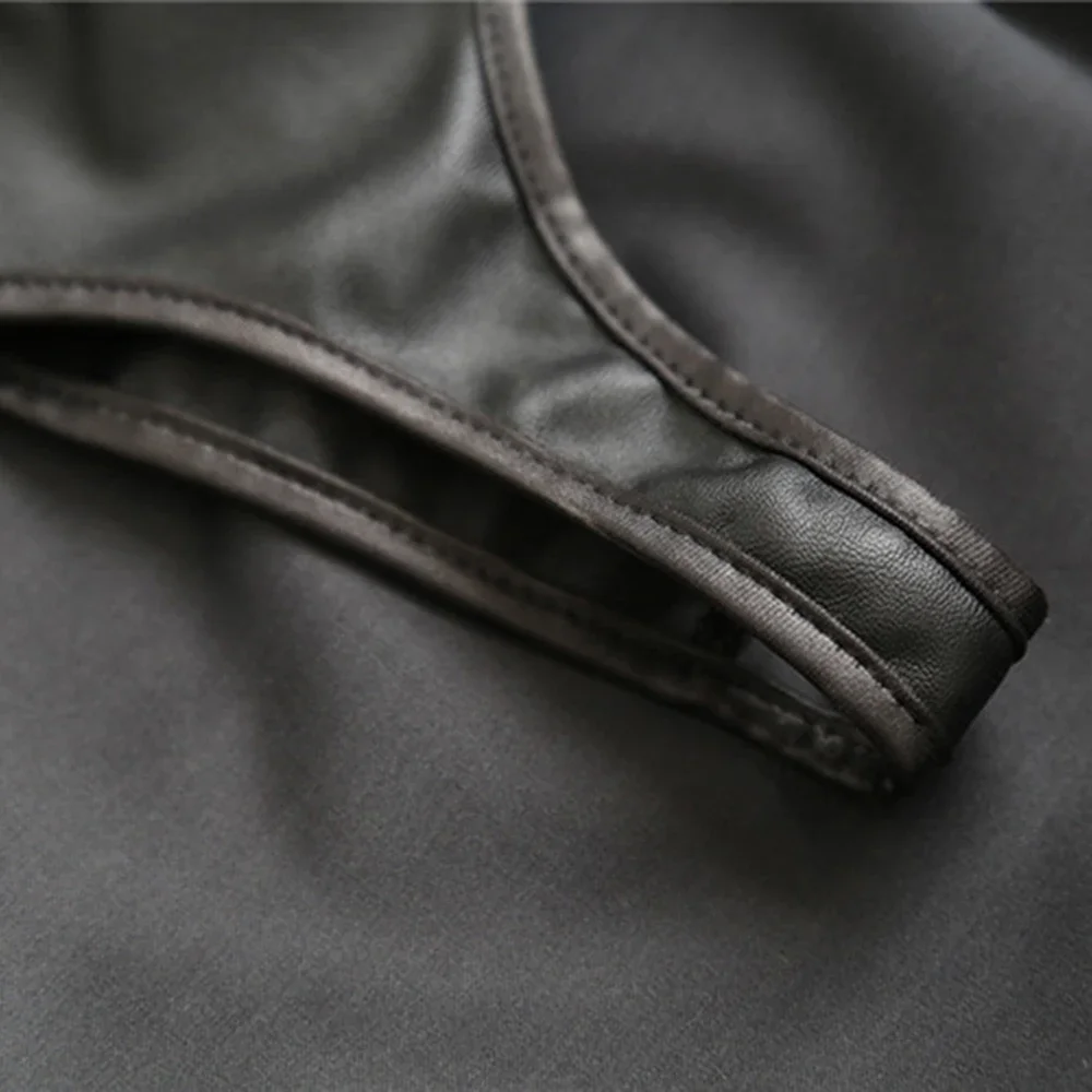 SM Products Adult Toys Black Leather Bondage Set Bdsm Sex Erotic Fetish Mini Dress Porn Skirt Adult Games  Exotic Accessories - view 4