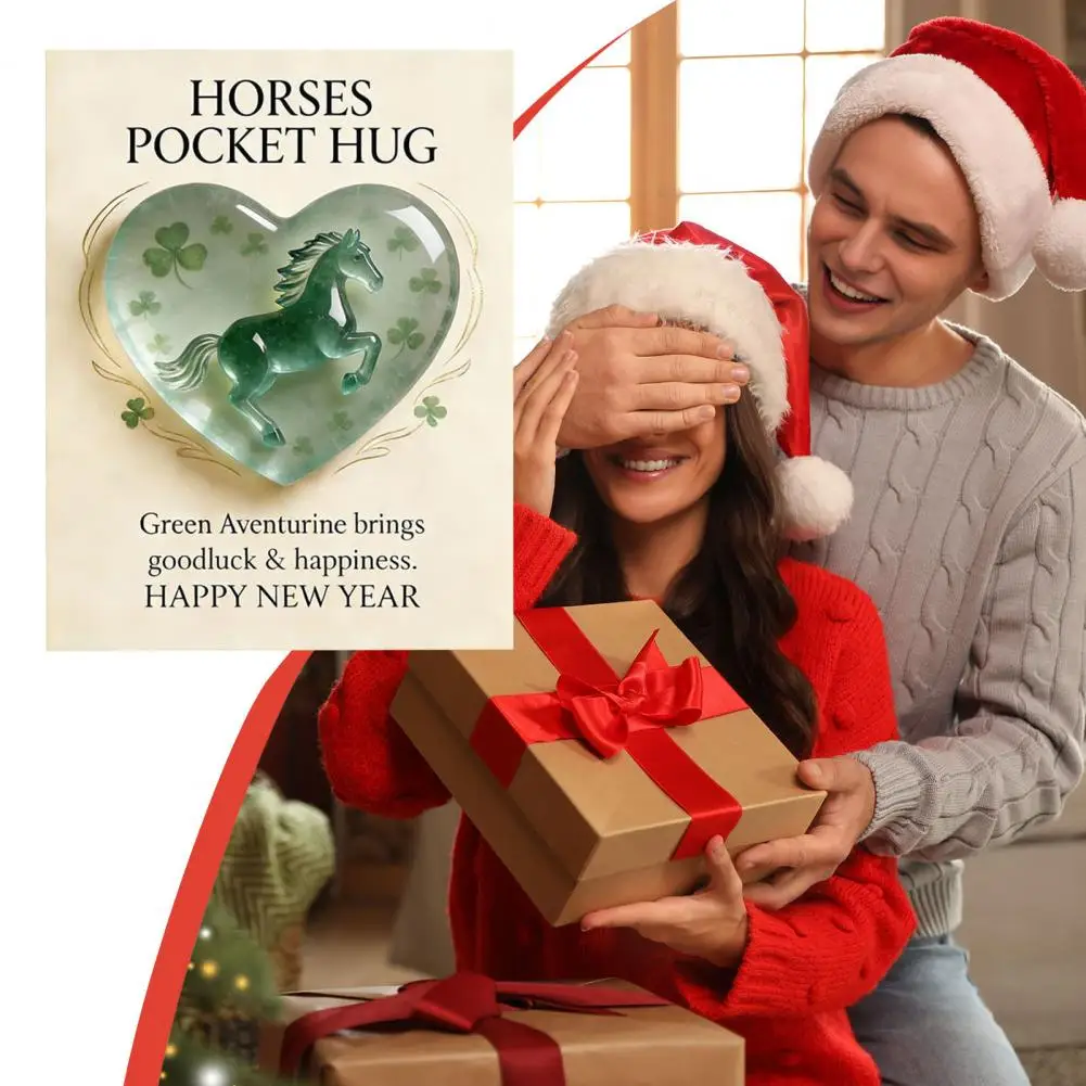 Lucky Horse Figurine Lucky Faux Horse Statue Symbol of Strength New Beginnings Figurine Elegant Horse Decor Gift for Good Luck