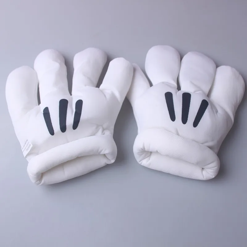 Minnie Mickey Mouse Mascot costume Gloves Anime stage show Performing props Cartoon Hand Cushion Cosplay Tool Gifts For Children