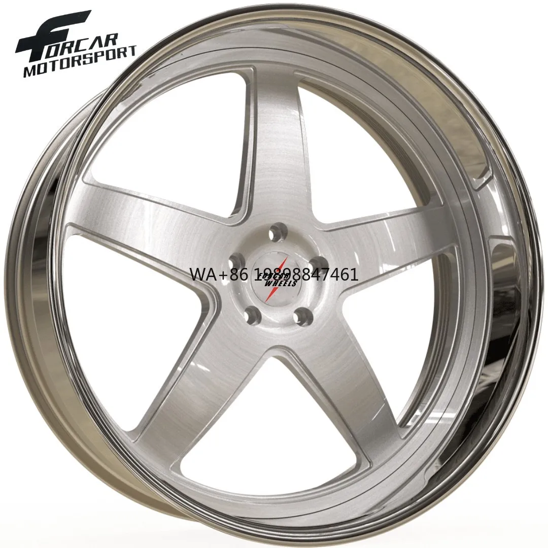 

Forcar Custom Silver Factory Price T6061 Best Price 18 Inch 19 Inch 5*112 5*114.3 New Forged Wheels for Luxury
