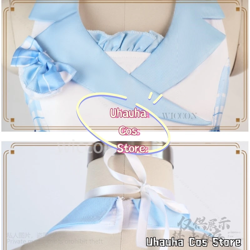 Аниме-игра Nekopara, косплей, ванильный костюм, синий идол, кавайное платье, горничная, Лолита, Джирай, Кей, наряд для выступлений для девочек, потому что индивидуальный заказ