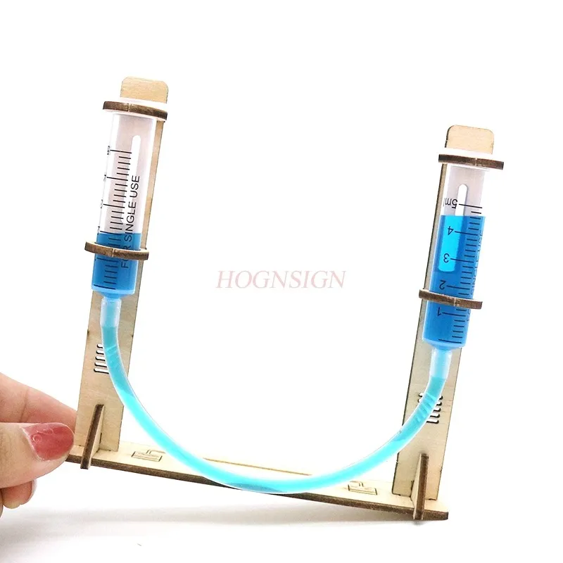 

Научная игрушечная модель своими руками, ручная сборка, технология мелкого производства, для начальной школы, детский производитель, материал, измеритель уровня упаковки