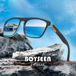 BOYSEEN Men Polarized Drive Sunglasses Brand Design Sports Style Glasses UV400 gafas de sol hombre