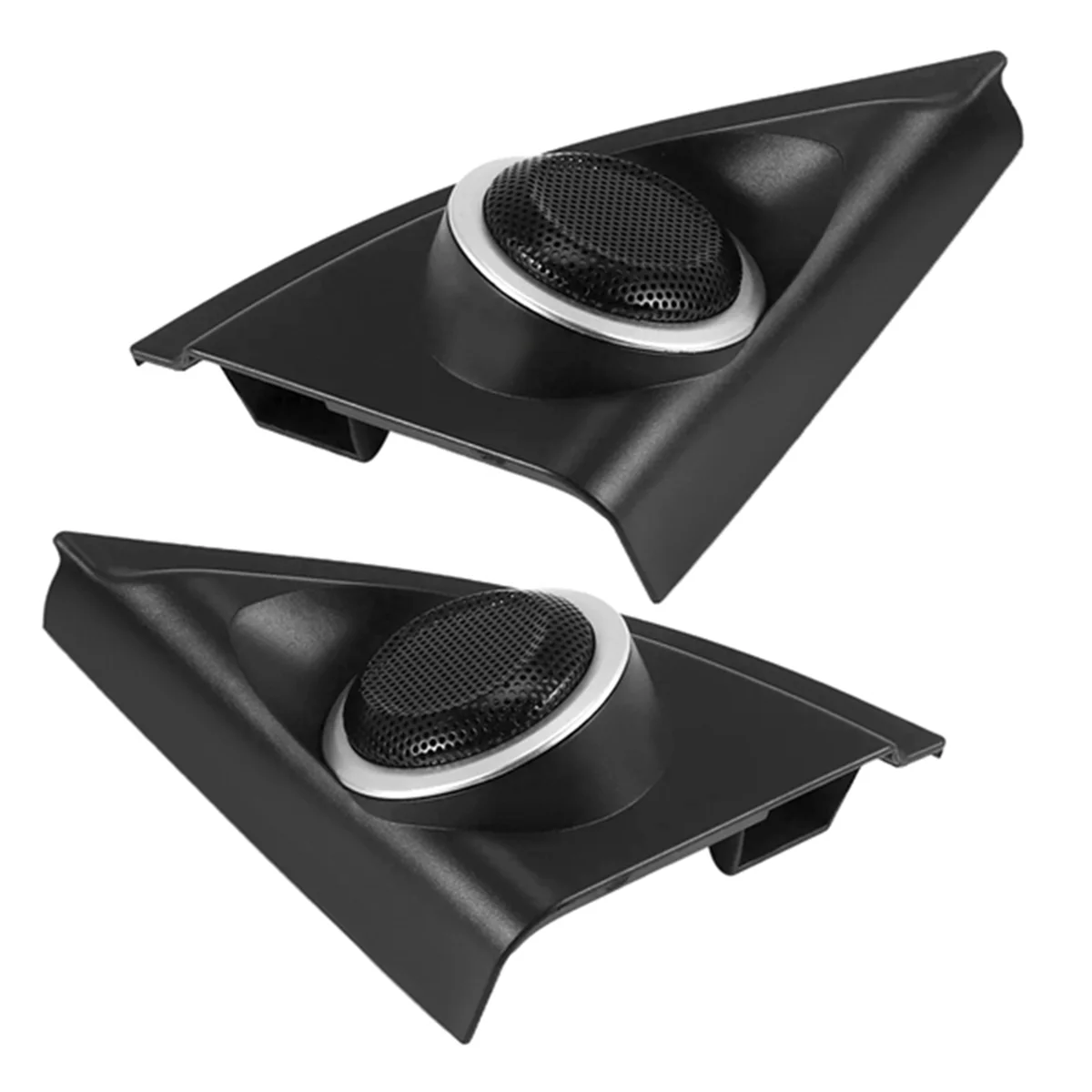 Car Door Panel Audio Horn Cover Tweeter Triple-Cornered Speaker Loudspeaker Cover Trim for Vios Yaris 2013-2019