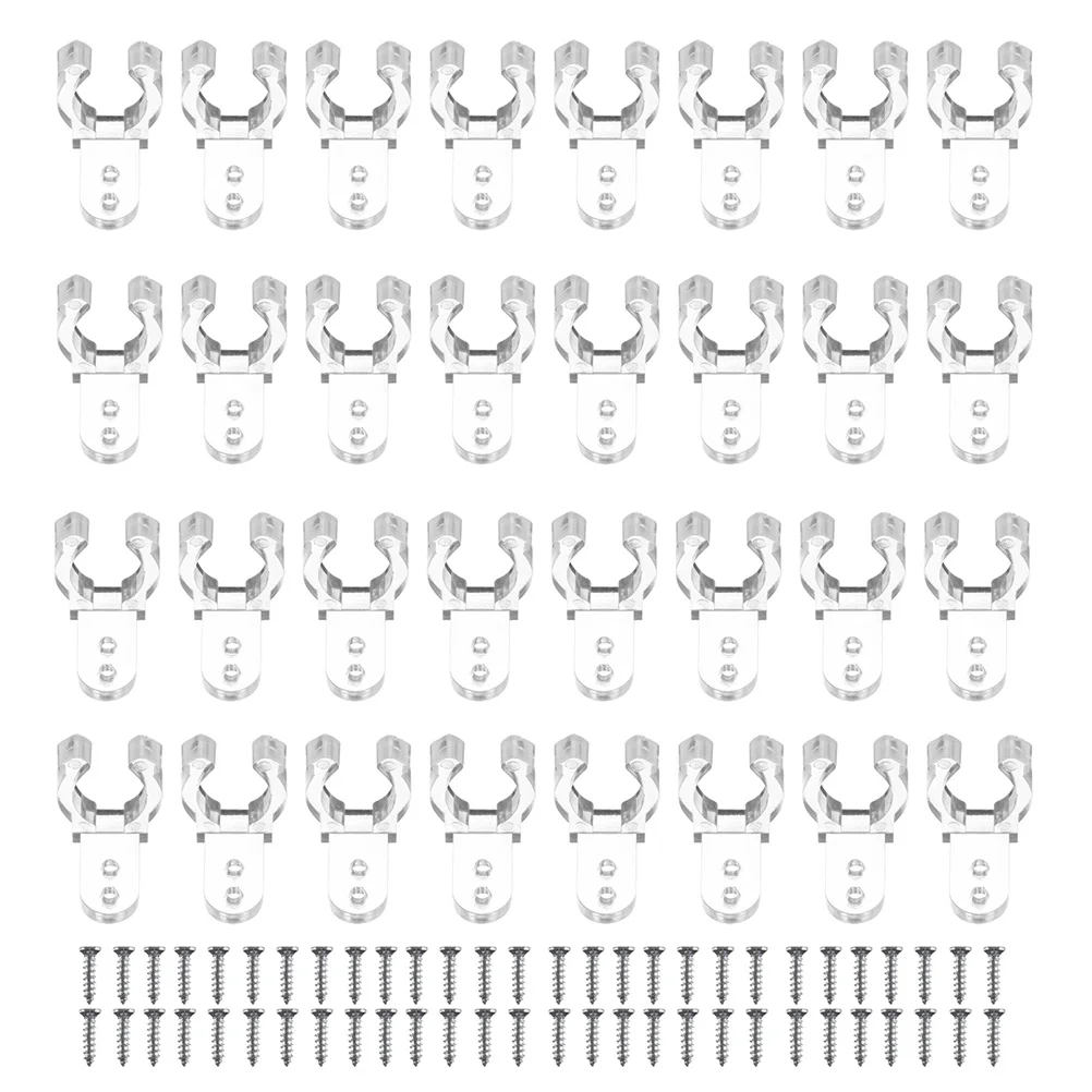 

200pcs LED Rope Light Clips Plastic Reusable Easy Install Outdoor Wedding Patio Home Kitchen Deck Stairs Fence Christmas