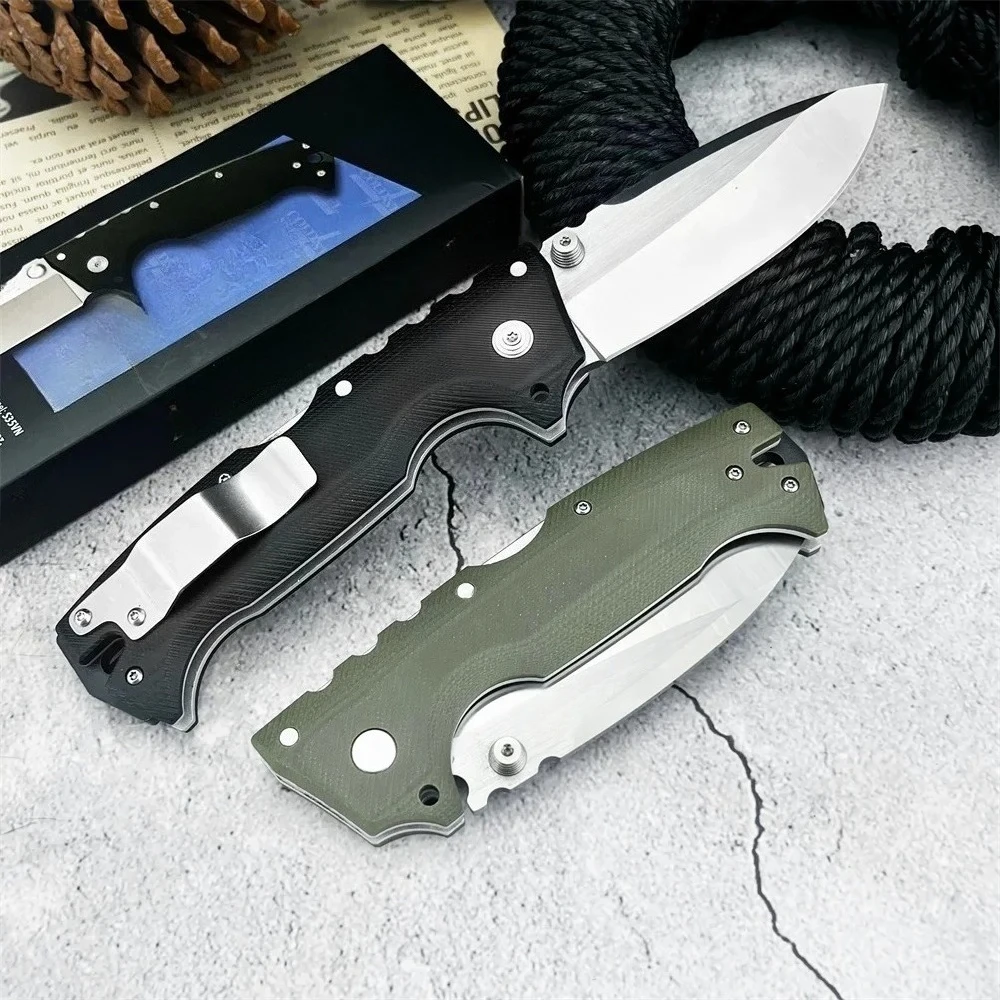 جديد CS AD-10 سكين للفرد 7Cr13Mov بليد في الهواء الطلق المحمولة EDC التخييم سكين جيب ، صلابة عالية المشي لمسافات طويلة سكين