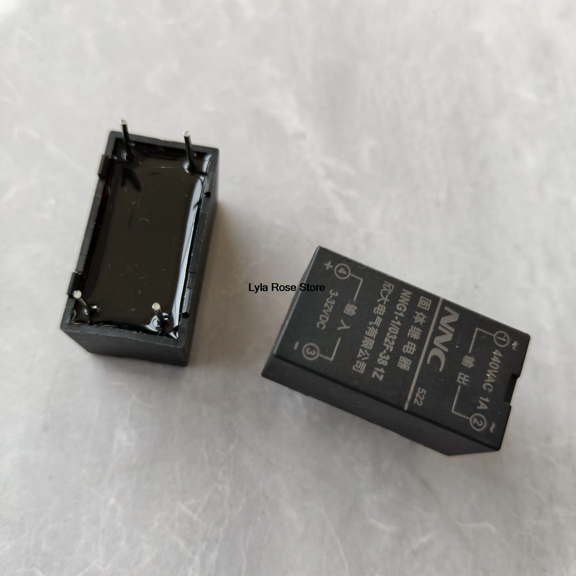 2pcs PCB SSR Solid State Relay in 3-32V DC Out 1A 440V AC HHG1 NNG1-1/032F-38 1Z SSR-1DA 4Pin