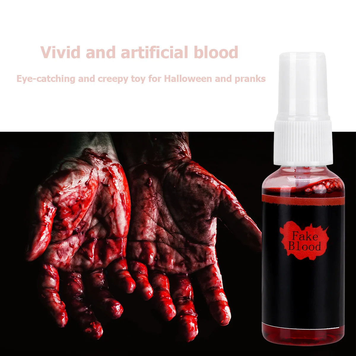 

2 шт., искусственная кровь на Хэллоуин, поддельная паста, реквизит для косплея, вечерние розыгрыши, страшное украшение, игрушка на Хэллоуин, игрушка с кровью