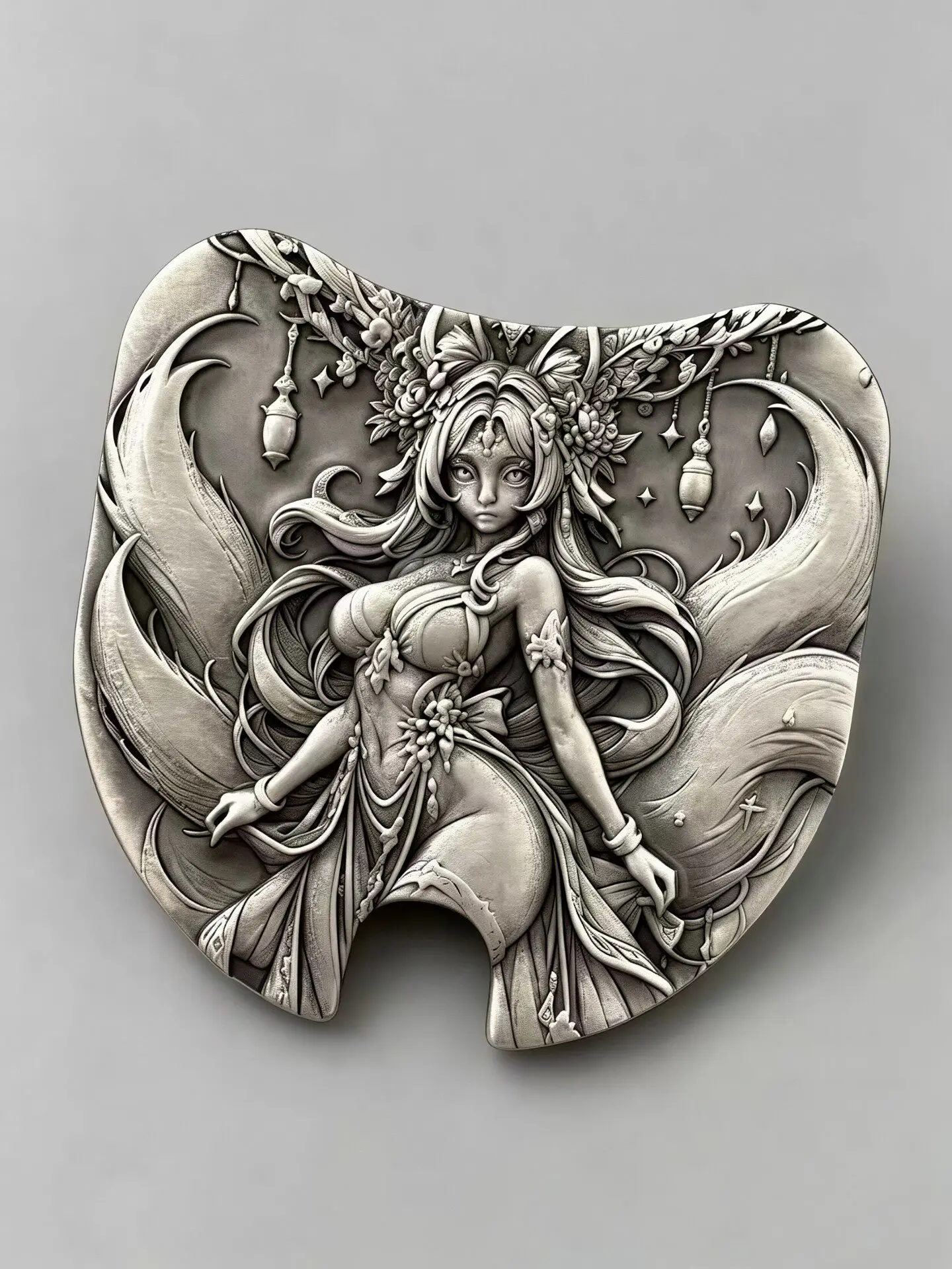 [Copper relief patch is suitable for Leyang BigDan] Nine-tailed Fox EDC push brand patch